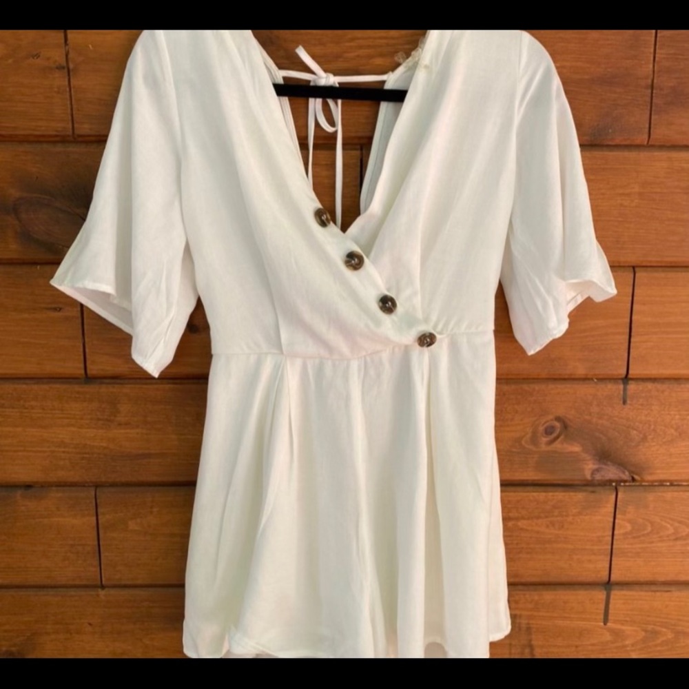 White romper from Francesca’s